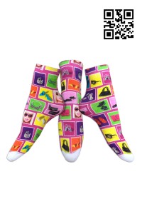 SOC025  訂購彩色印花襪子 網上下單襪子 個人設計襪子 襪子專門店
